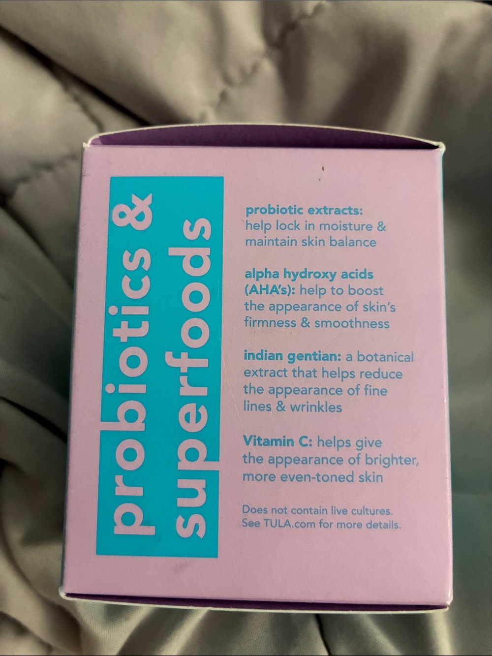 Tula Skincare Beauty Sleep Overnight Repair - Bright Turquoise and White - Picture 4 of 6
